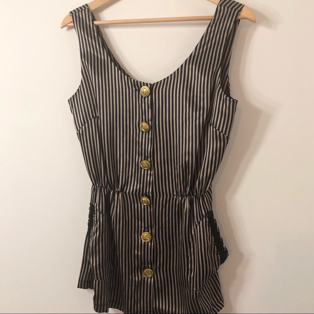 Sleeveless Button Down Blouse NWT
